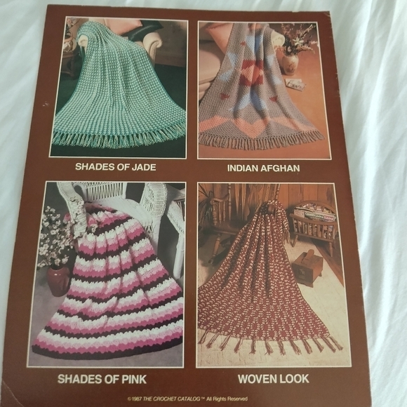 12 Hour Afghans Vintage Crochet Pattern Booklet Crocheting Crocheted - Picture 2 of 2